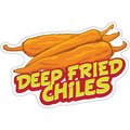 Signmission Deep Fried Chiles Decal Concession Stand Food Truck Sticker, D-DC-12 Deep Fried Chiles19 D-DC-12 Deep Fried Chiles19